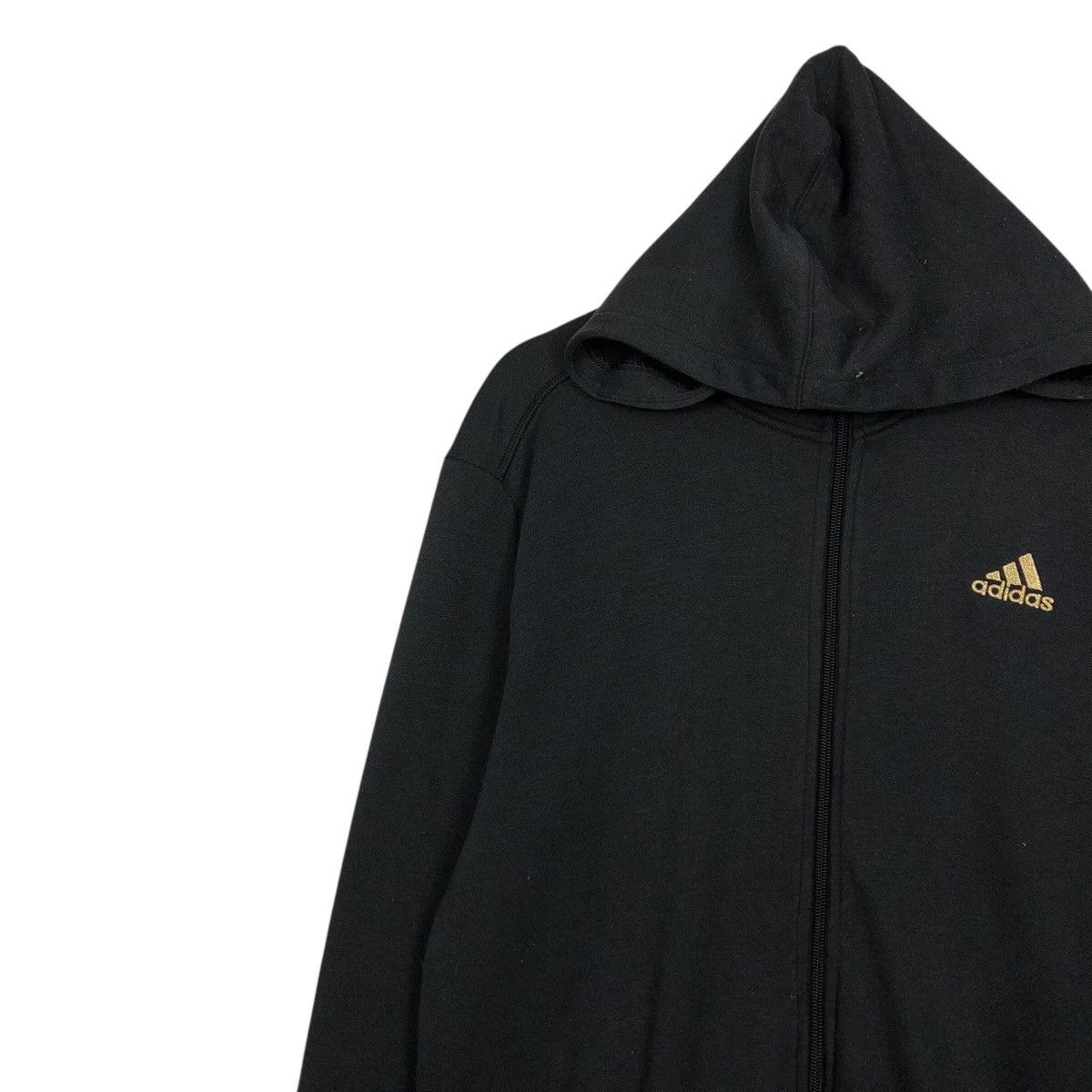 Adidas 📌Rich Black Vintage Zipper Jacket Adidas Size US L / EU 52-54 / 3 - 8 Thumbnail