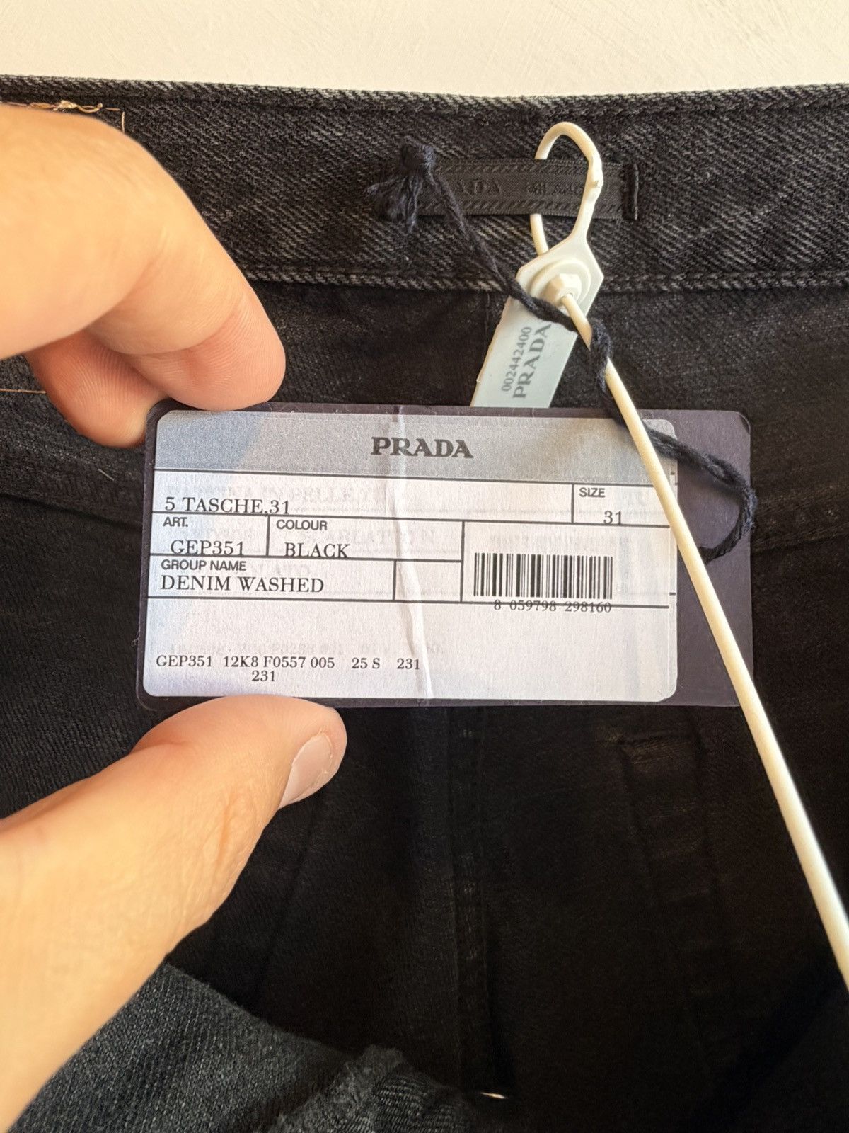 Prada Prada Five-pocket Denim Jeans Enamel Triangle Logo Size 31 Size US 31 - 10 Thumbnail
