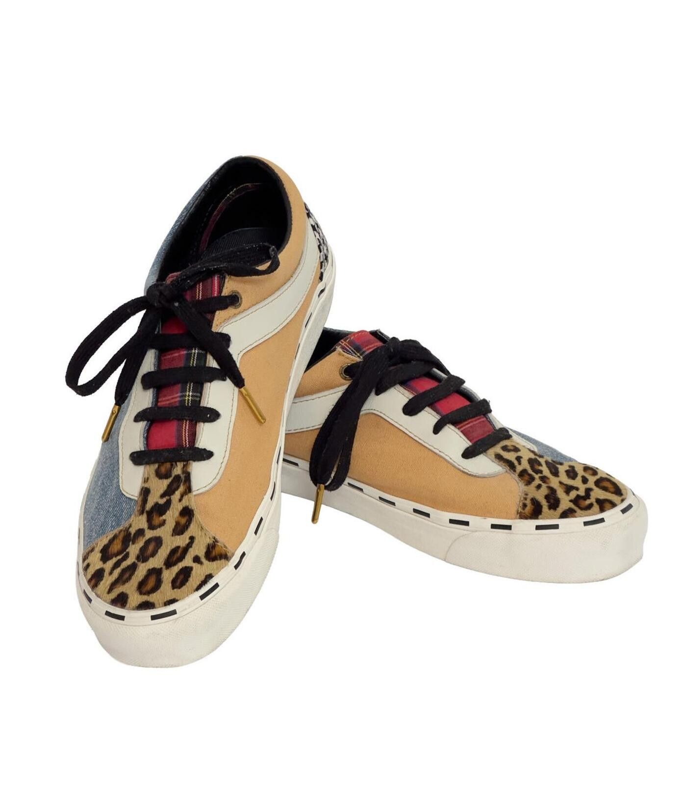 Vans Vans Bold Ni Bender Leopard Denim Plaid Sneakers Sz 12 Size ONE SIZE - 1 Thumbnail