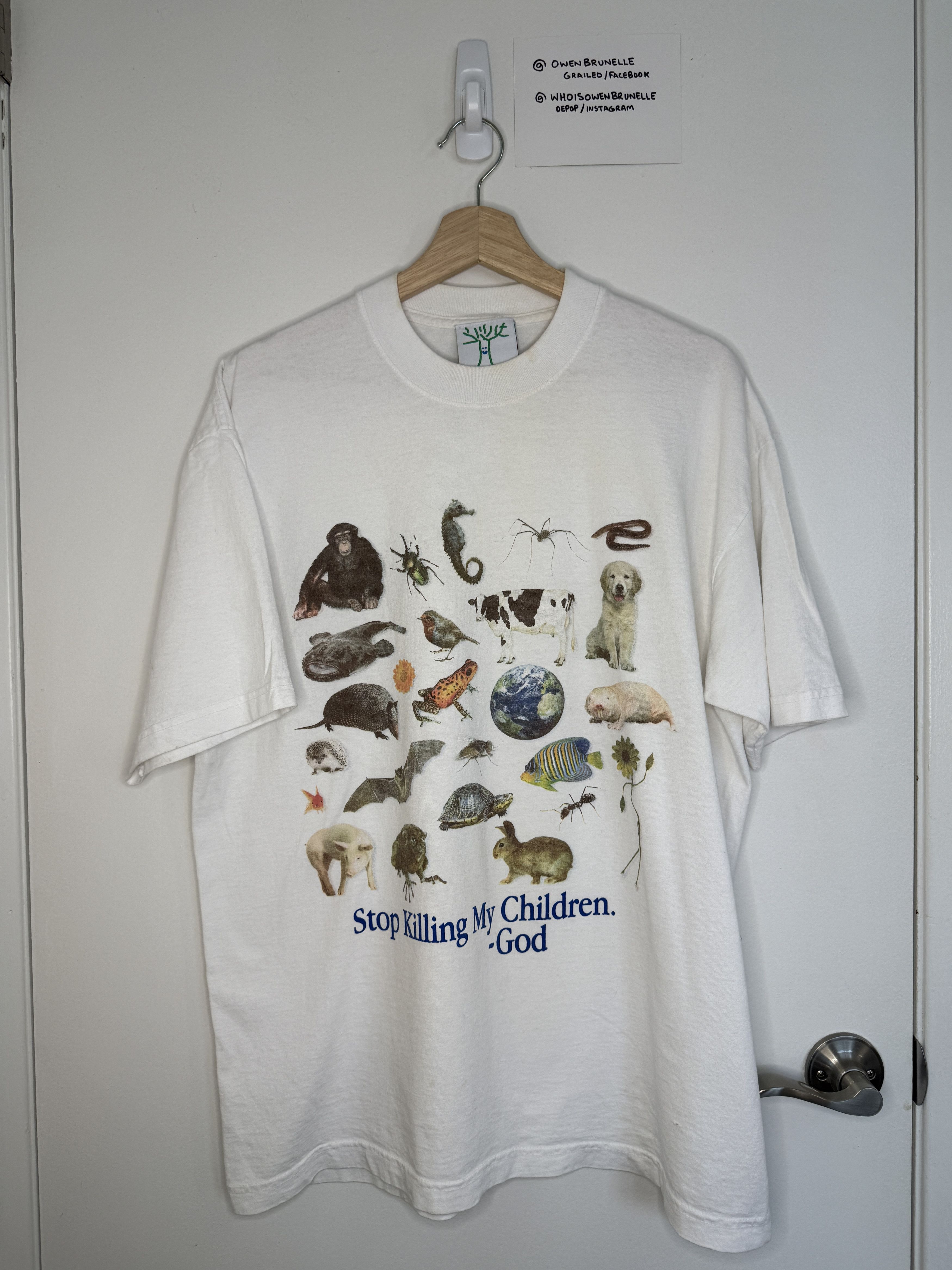 Online Ceramics Online Ceramics Stop Killing My Children God Tee L Size US L / EU 52-54 / 3 - 1 Thumbnail