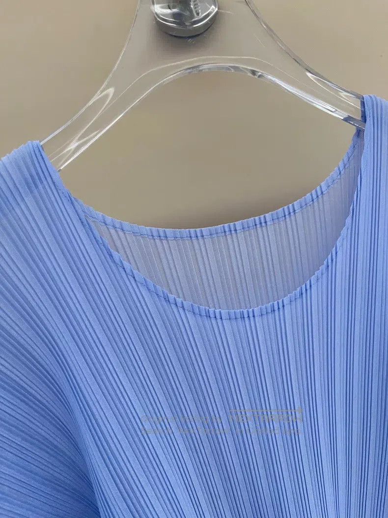 Issey Miyake Issey Miyake Blue Long-Sleeve Top Size XXL / US 16-18 / IT 52-54 - 2 Thumbnail