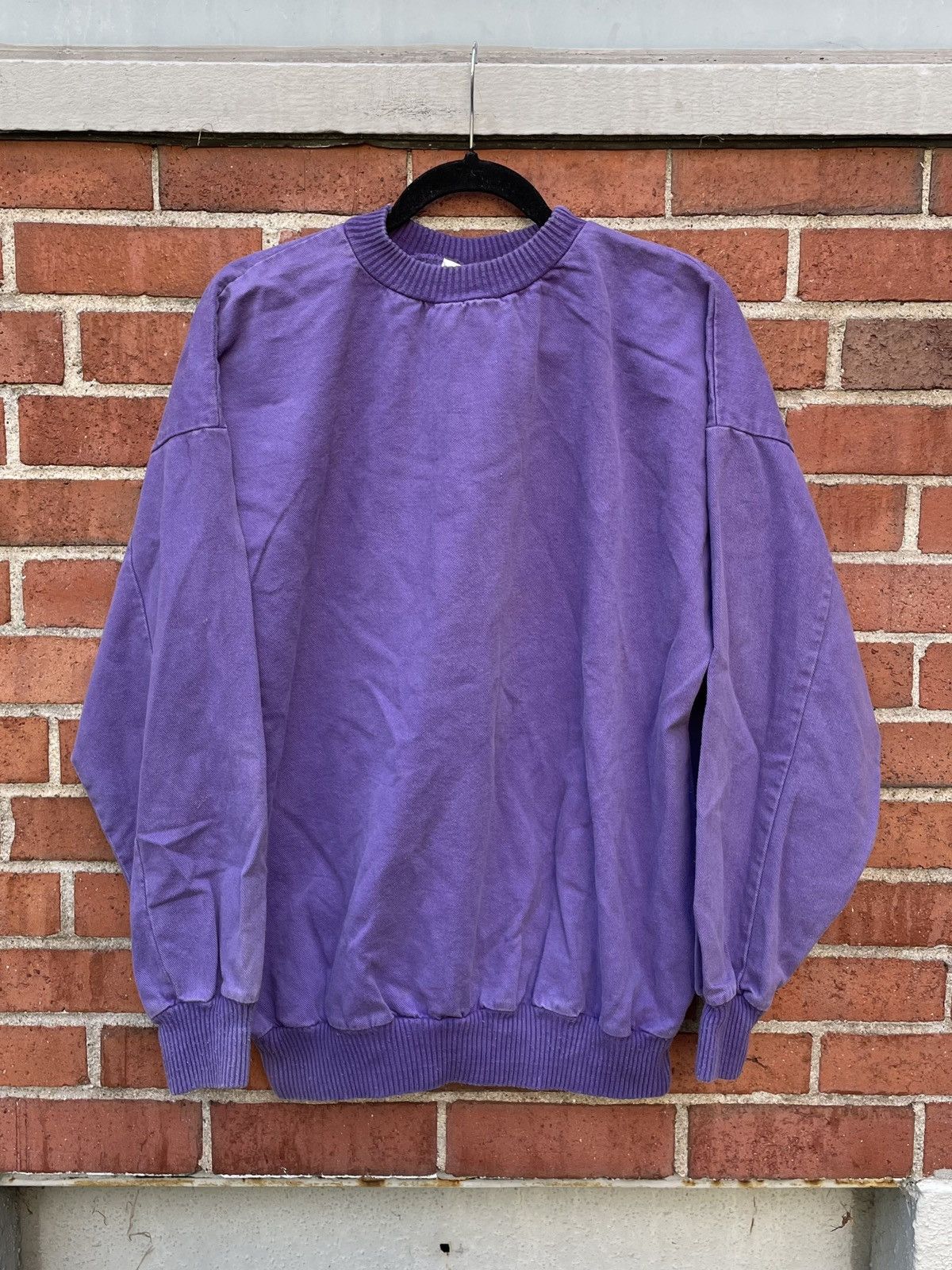 Vintage Vintage 90s Quality Goods Faded Cuffed Crewneck Size US L / EU 52-54 / 3 - 1 Thumbnail