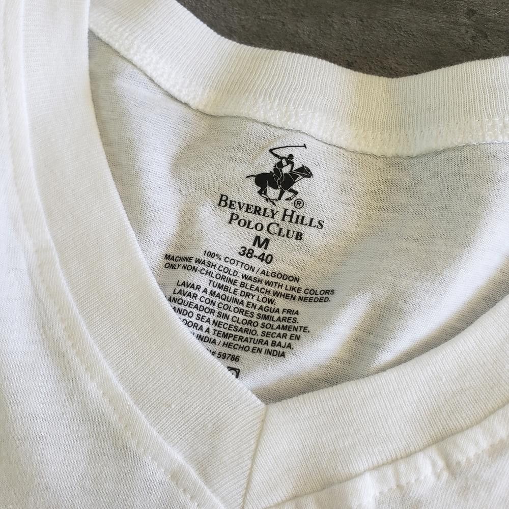 Beverly Hills Polo Club White BHPC Vneck M Bundle Size US M / EU 48-50 / 2 - 3 Thumbnail
