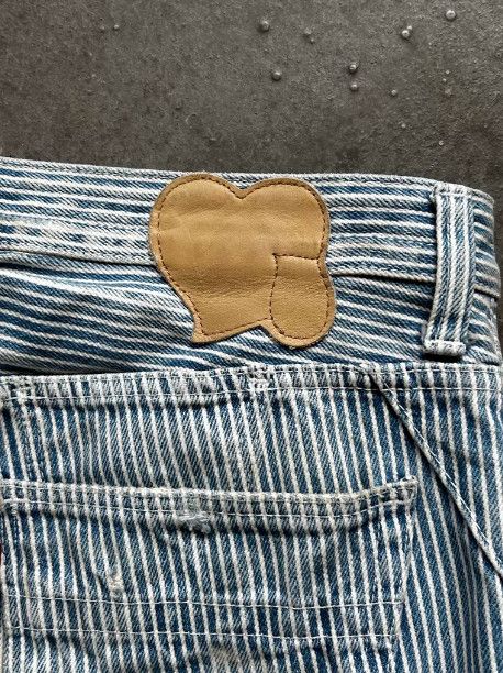 Number (N)ine Number (N)ine 2007 Striped Washed Denim Jeans Size US 41 - 7 Thumbnail