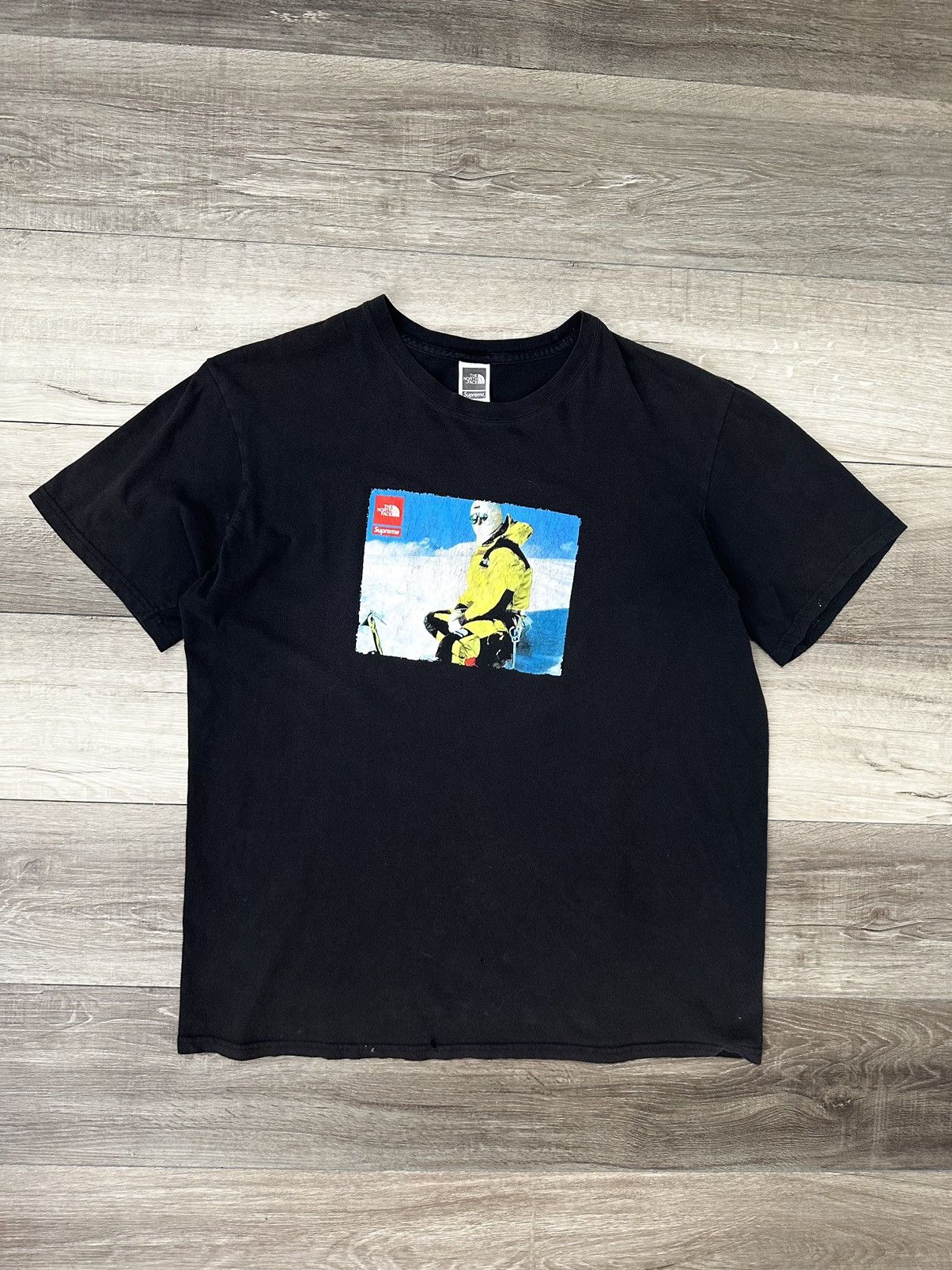 image of Supreme The North Face Photo Tee Black XL Climber Ice Tnf, Men's