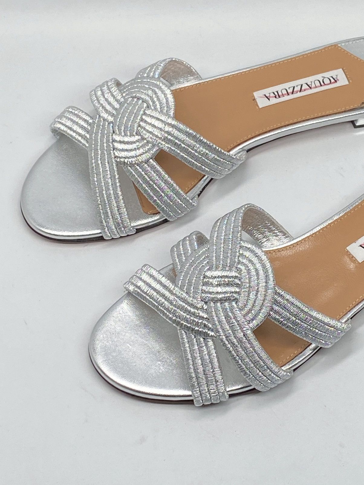 Aquazzura Aquazzura Felix Leather Sandals size 37.5 Size US 7.5 / IT 37.5 - 6 Thumbnail