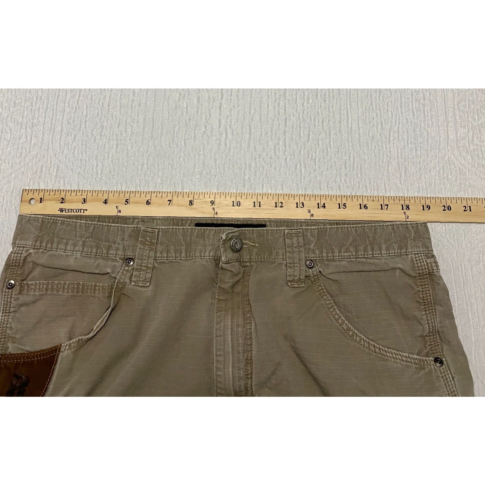 Wrangler VINTAGE Wrangler Riggs Workwear Pants Mens 38×34 Beige Ripstop Straight Carpenter Size US 38 / EU 54 - 7 Thumbnail