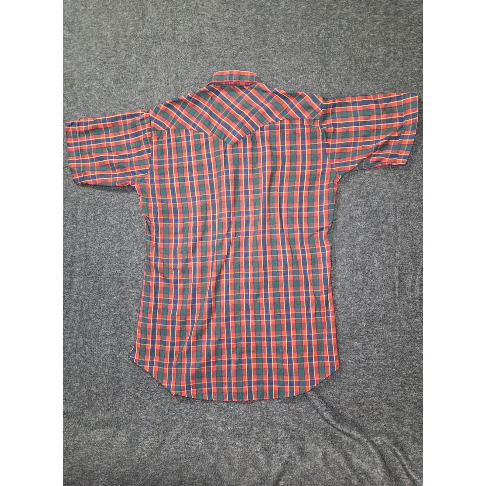 Vintage VINTAGE Ruddock Shirt Mens Small Red Plaid Western Pearl Snap Short Sleeve USA Size US M / EU 48-50 / 2 - 7 Thumbnail