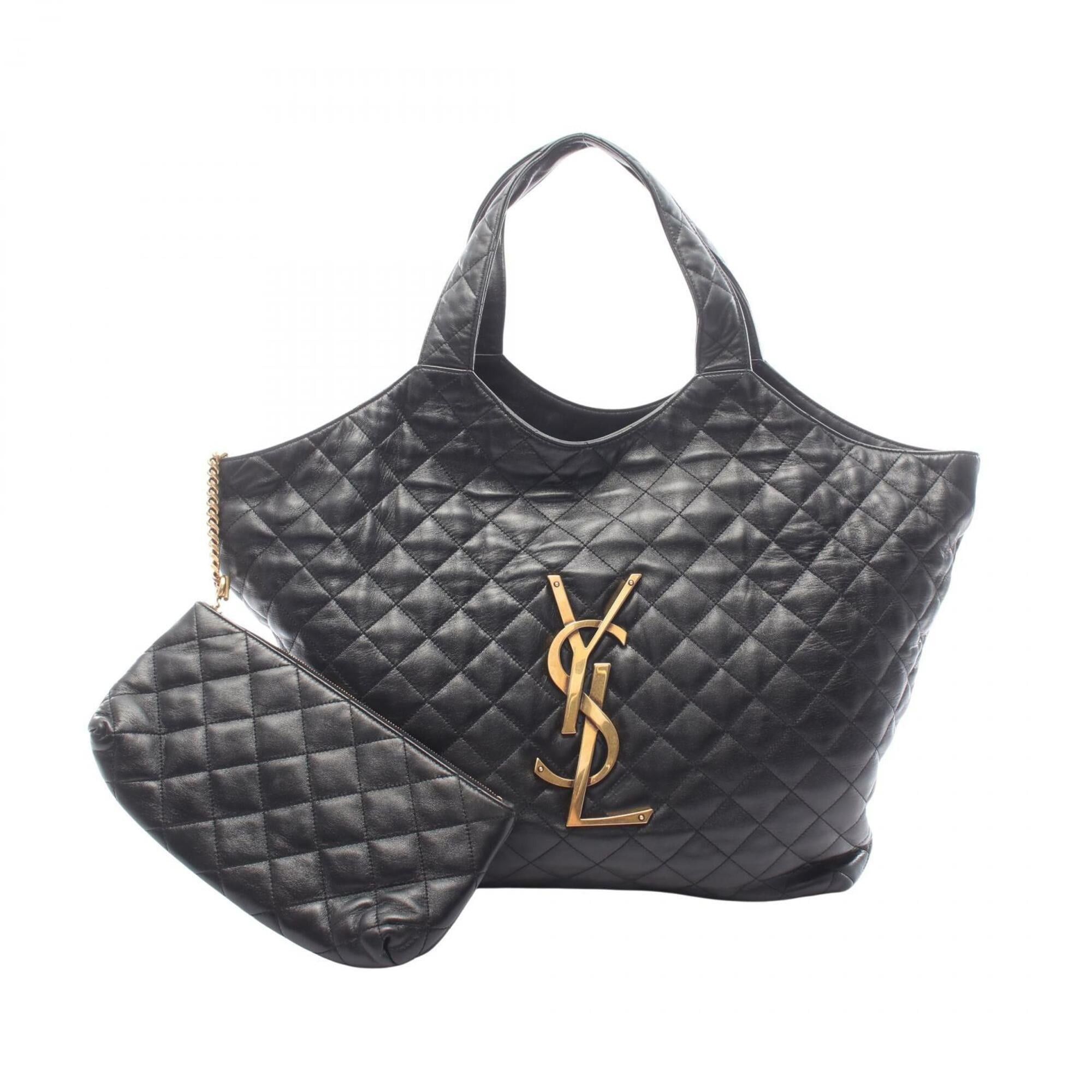 Yves Saint Laurent Yves Saint Laurent Saint Laurent Paris Icare Maxi Tote Bag Handbag Leather Women's Black 698651AAANG1000 Size ONE SIZE - 1 Thumbnail