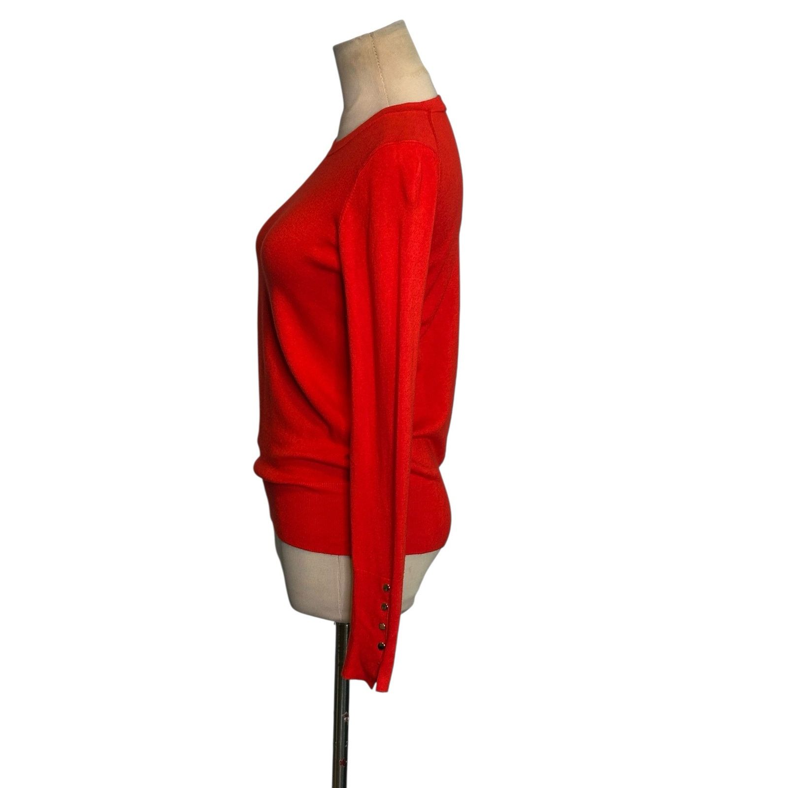 Zara Zara bright red crew neck long sleeves sweater size Small Size S / US 4 / IT 40 - 6 Thumbnail