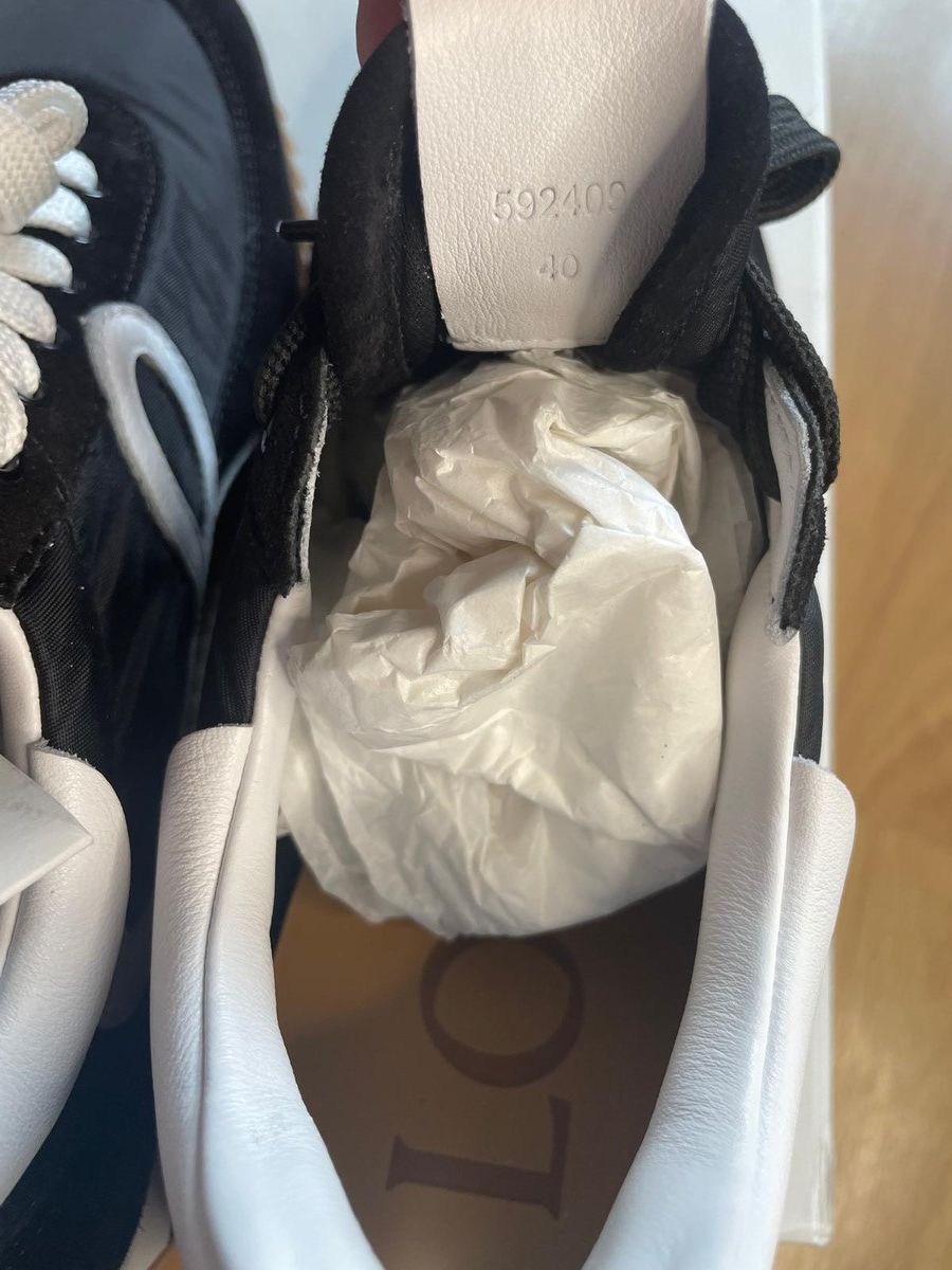 Loewe LOEWE Black and White Flow Runner Sneakers Size US 9 / IT 39 - 6 Thumbnail