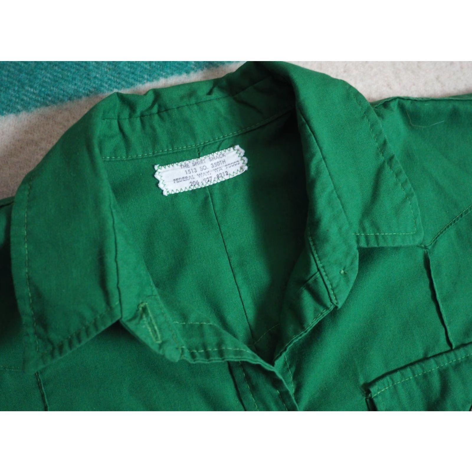Vintage VINTAGE Shirt Shack Western Pearl Snap Shirt Womens L Green 70s 80s Cowboy Casual Cotton Blend Shirt Shack Mens Womens Boys Girls Size L / US 10 / IT 46 - 4 Thumbnail