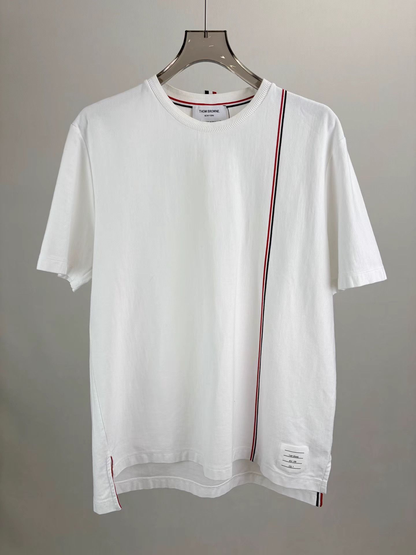 Thom Browne THOM BROWNE White Striped Short Sleeve K1 Size US XL / EU 56 / 4 - 1 Thumbnail