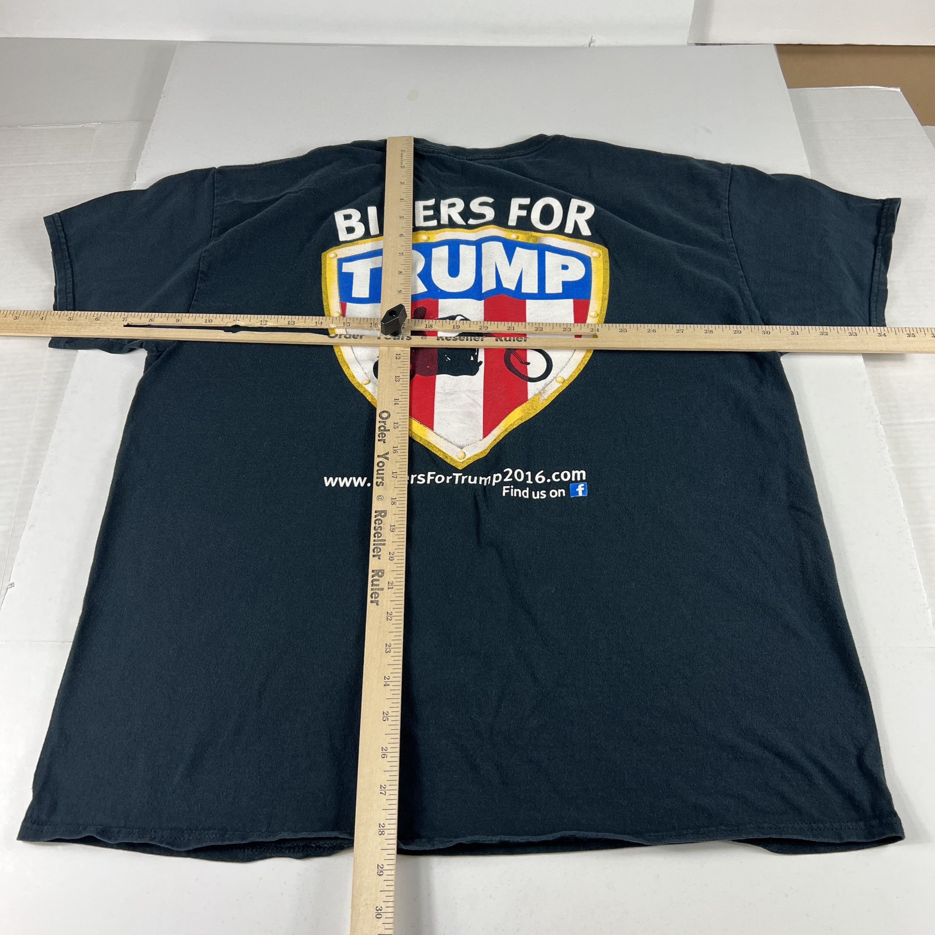 Donald Trump 2016 Bikers For Trump Political Shirt Faded Short Sleeve Tee Size US L / EU 52-54 / 3 - 8 Thumbnail