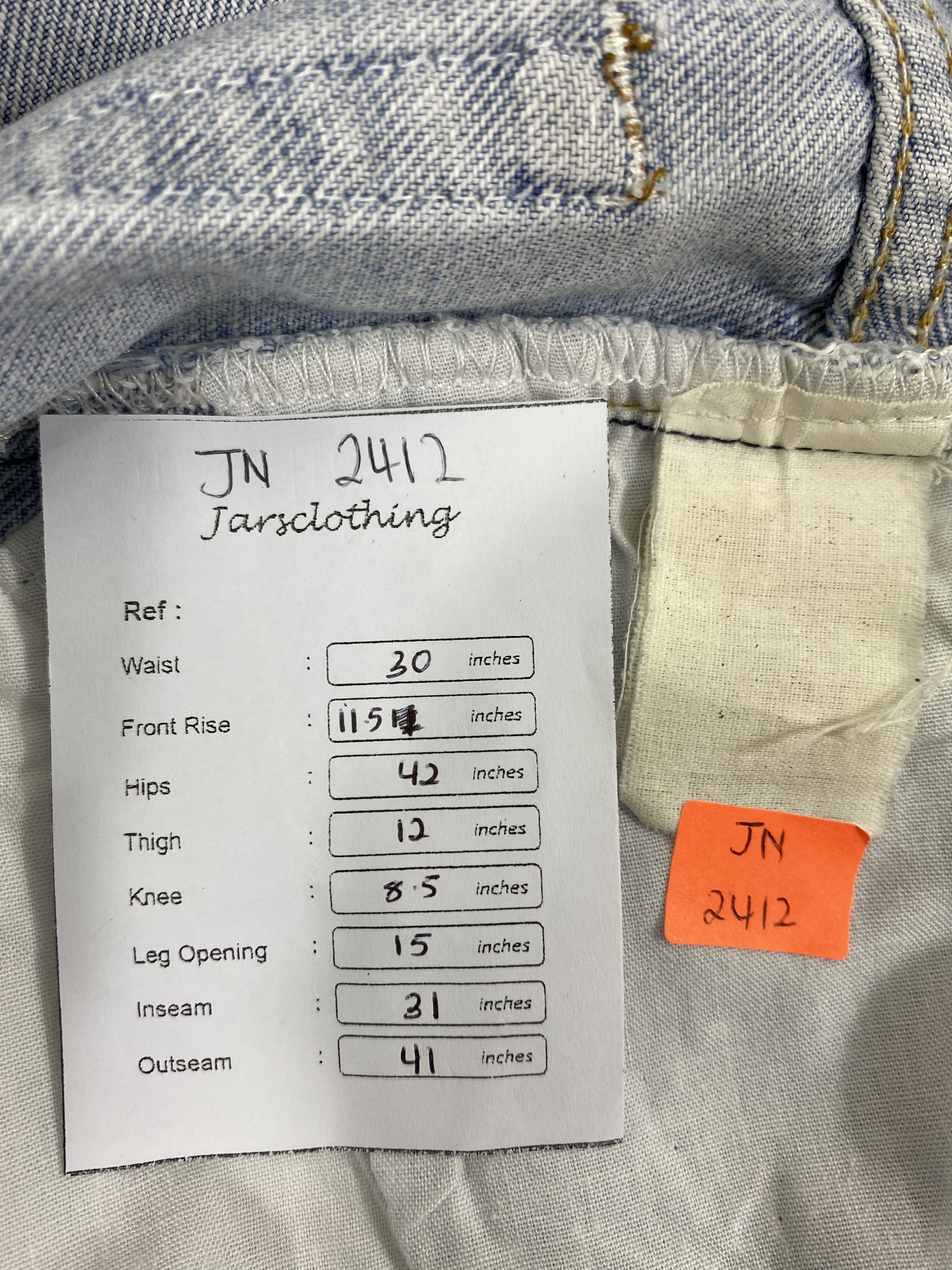 Japanese Brand Blue Wash Vintage Levi's 501 Jeans 30x31 Denim -JN2412 Size US 30 / EU 46 - 8 Thumbnail