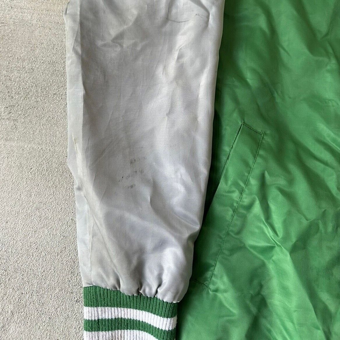 Starter STARTER Green and Gray NY Jets Satin Jacket Men’s Medium Size US M / EU 48-50 / 2 - 5 Thumbnail