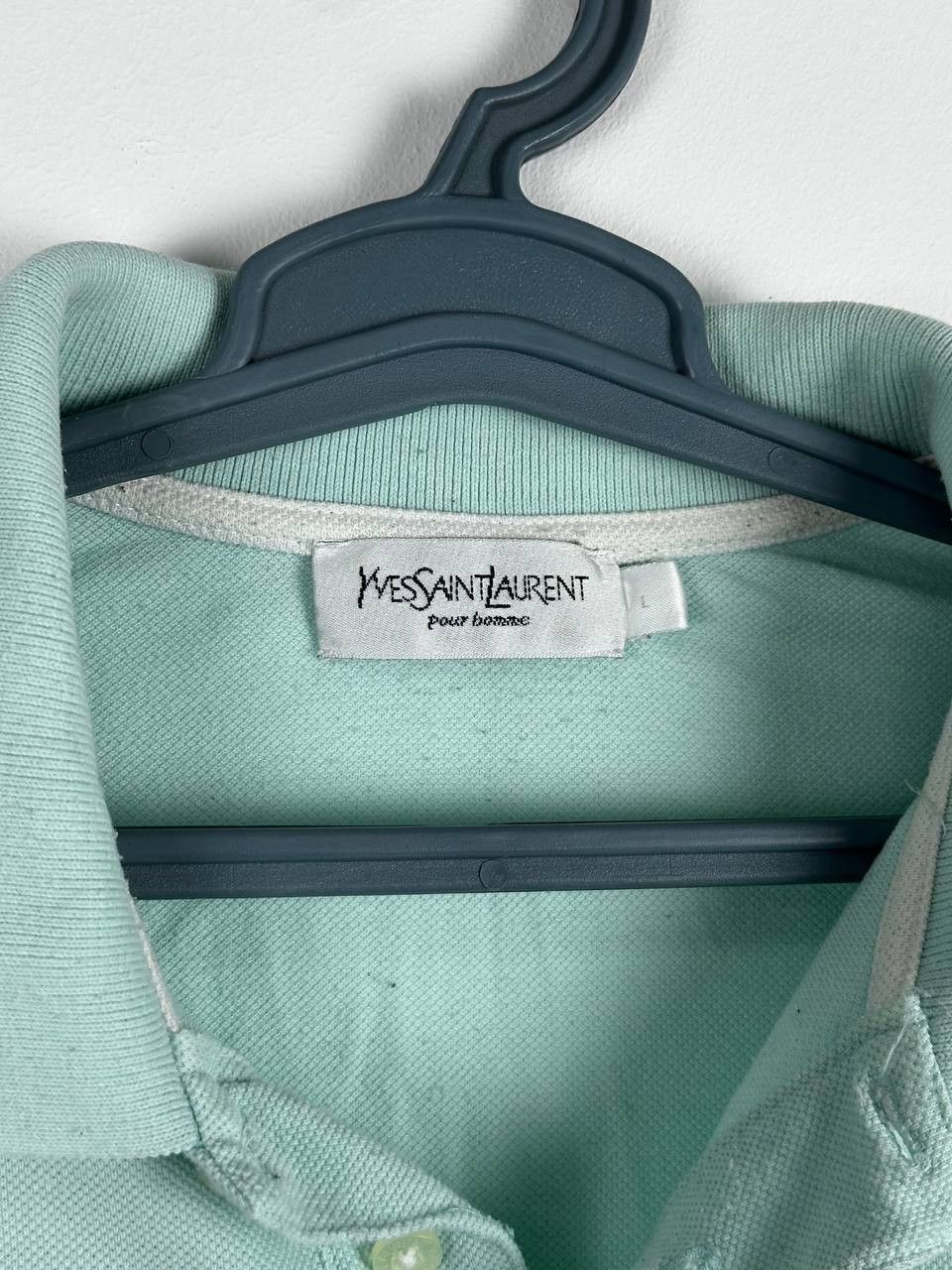 Vintage × Yves Saint Laurent Vintage YSL Yves Saint Laurent Blue Polo Size US L / EU 52-54 / 3 - 4 Thumbnail