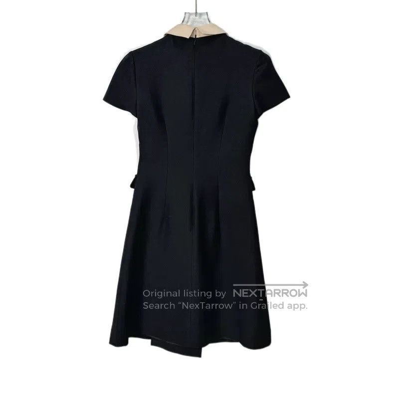 Valentino Valentino Black mulberry silk wool dress Size XXS / US 00 / IT 34 - 2 Thumbnail