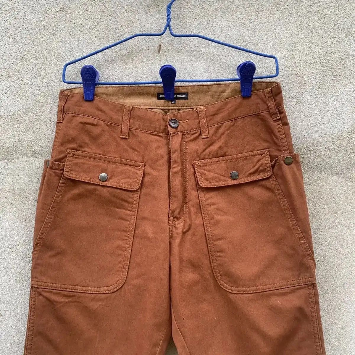 Japanese Brand FYE 🔥AWESOME POCKET BIG JAPANESE VINTAGE RUGGED BROWN PANTS Size US 30 / EU 46 - 2 Thumbnail