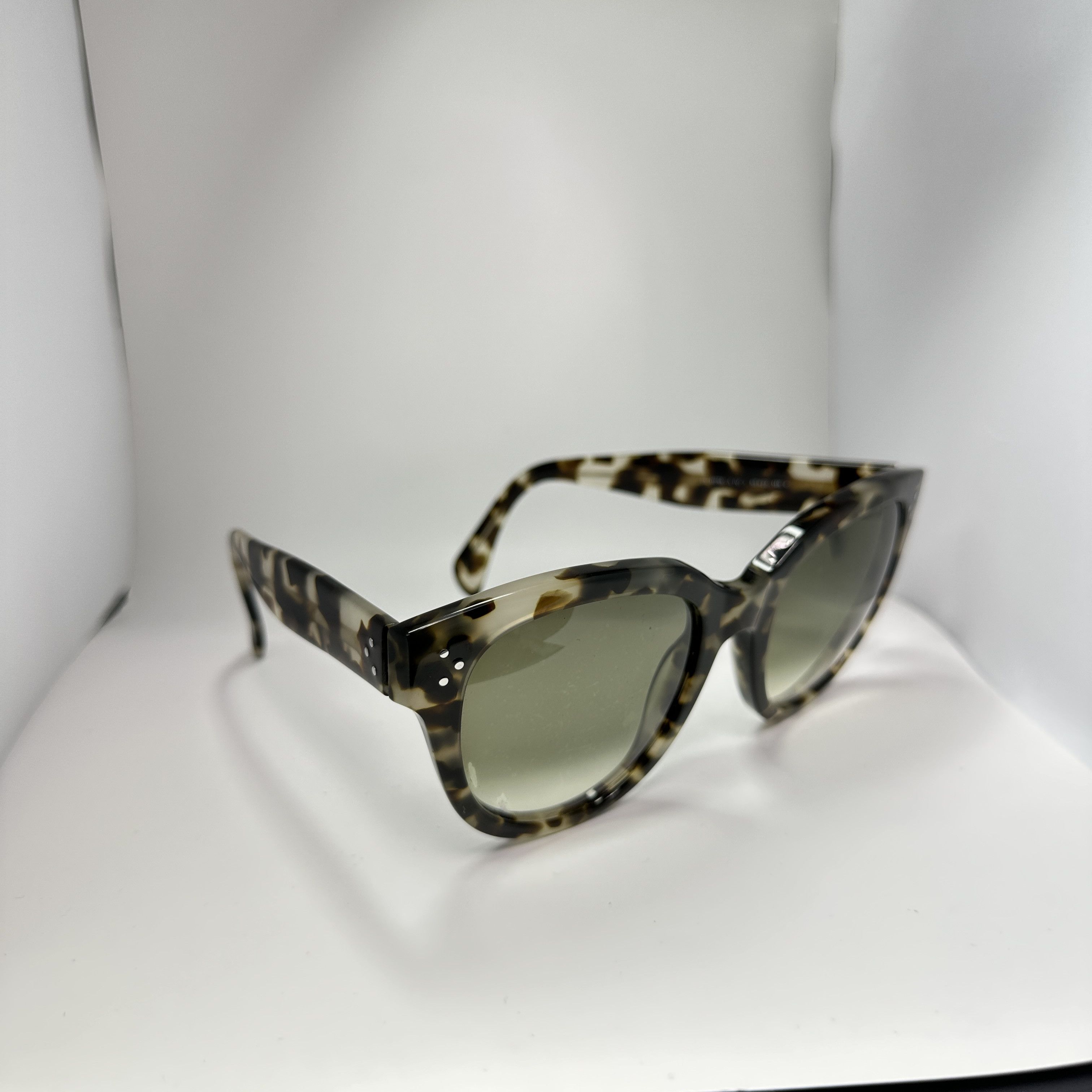 Celine Vintage Celine Audrey Cat Eye Tortoise Sunglasses 00s Size ONE SIZE - 10 Thumbnail