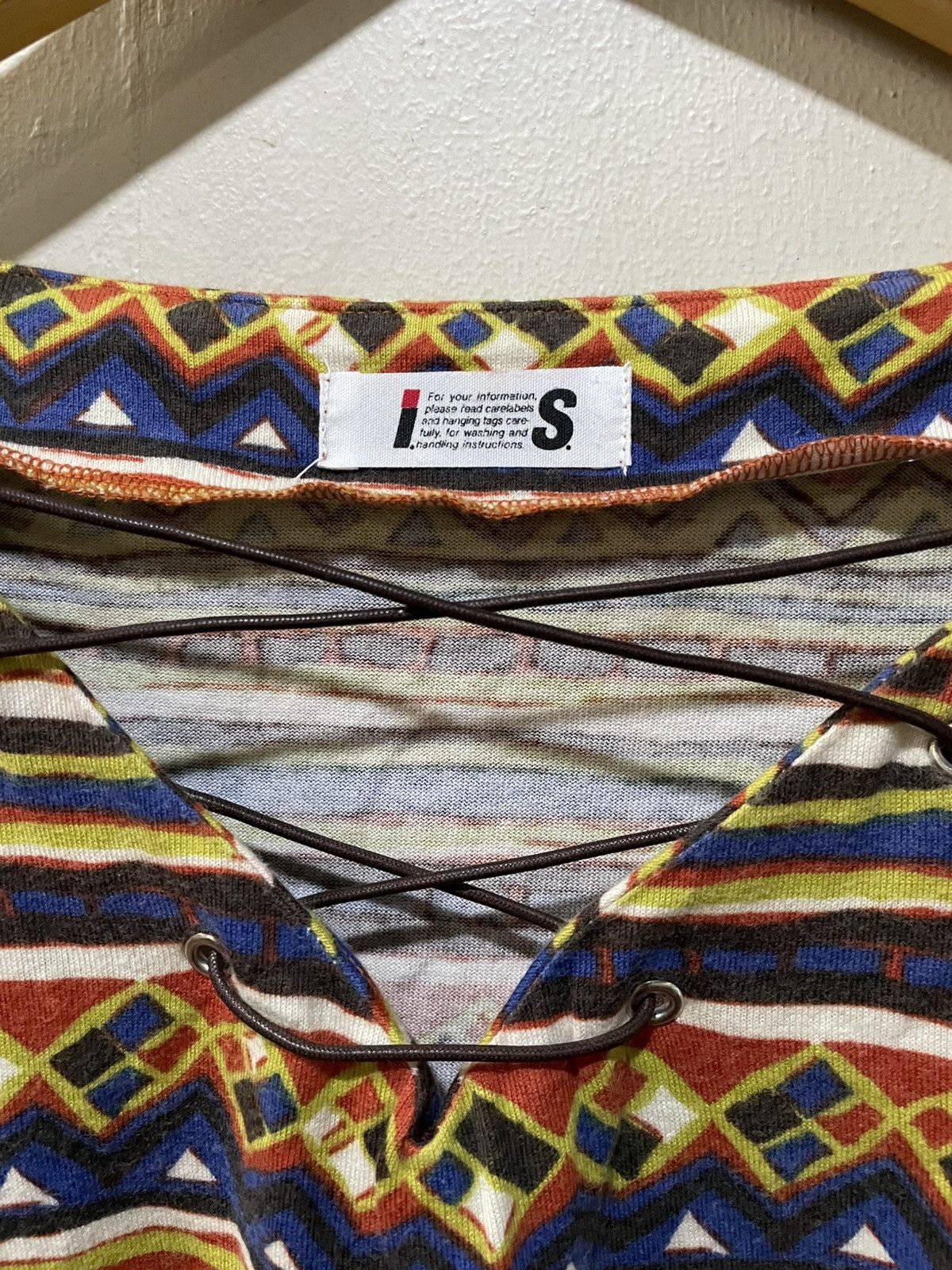 Issey Miyake ISSEY MIYAKE MULTICOLOR BLOUSE / TOP Size M / US 6-8 / IT 42-44 - 9 Thumbnail