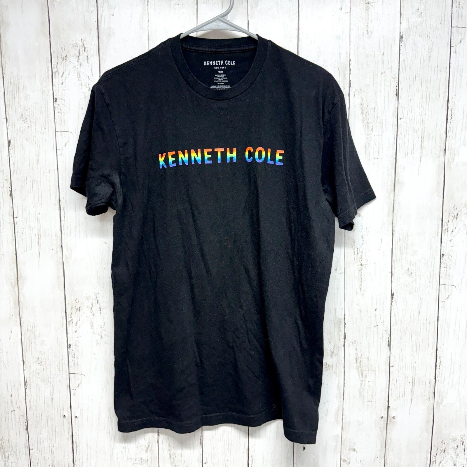 Kenneth Cole Kenneth Cole Shirt Medium Pride Rainbow Short Sleeve Cotton Size M / US 6-8 / IT 42-44 - 1 Thumbnail