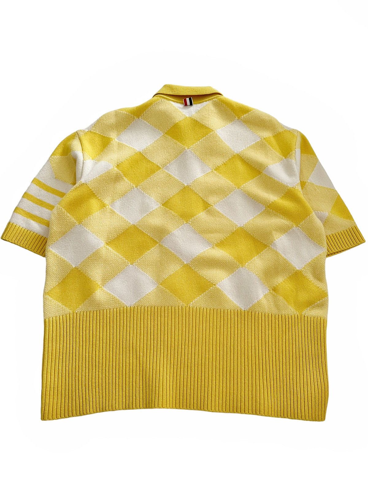 Thom Browne Sz.1 Oversized Cashmere Gingham 4 Bar Polo Size US S / EU 44-46 / 1 - 5 Thumbnail