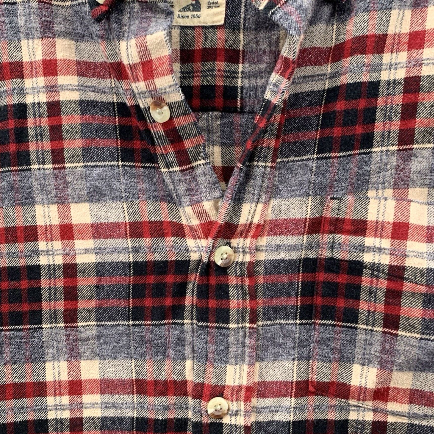 Vintage Red Head Flannel Shirt Men Medium Red Plaid Relax Logger Gorpcore Cabin Heritage Size US M / EU 48-50 / 2 - 2 Thumbnail