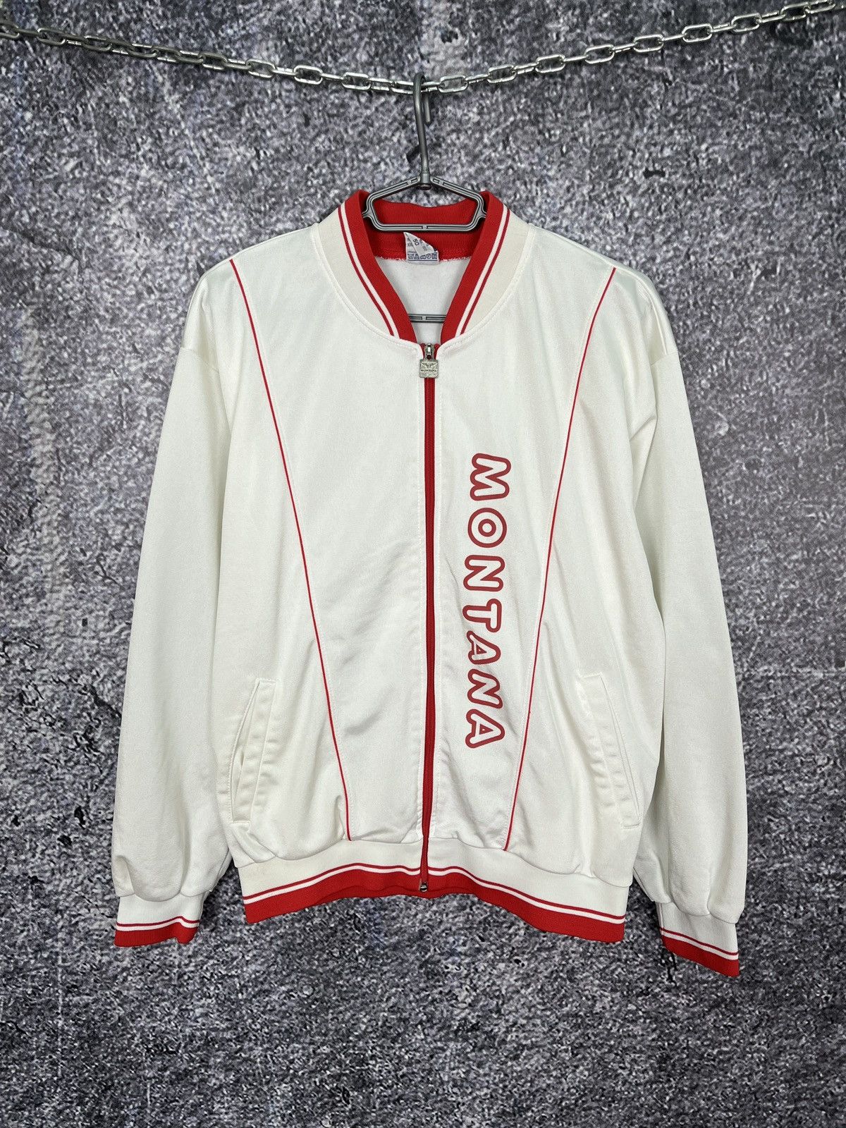 Vintage Vintage 90s Montana Hamburg Original Track Jacket Size 50 Size US M / EU 48-50 / 2 - 1 Thumbnail