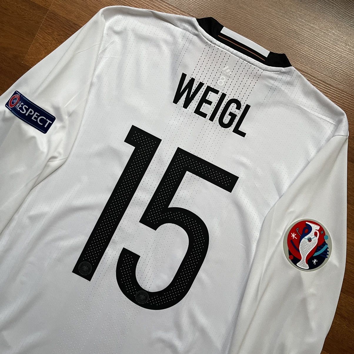 Adidas × Vintage GERMANY ADIDAS ADIZERO 2016 HOME JERSEY #15 WEIGL Size US XL / EU 56 / 4 - 12 Thumbnail