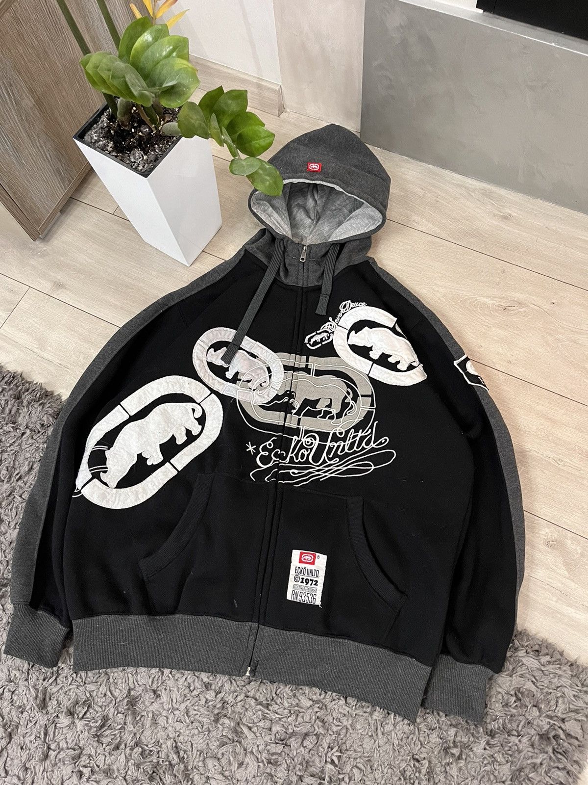 Ecko Unltd. 🔥CRAZY BOXY ECKO UNLTD FULL PRINTED ZIP UP HOODIE Y2K Size US M / EU 48-50 / 2 - 1 Thumbnail