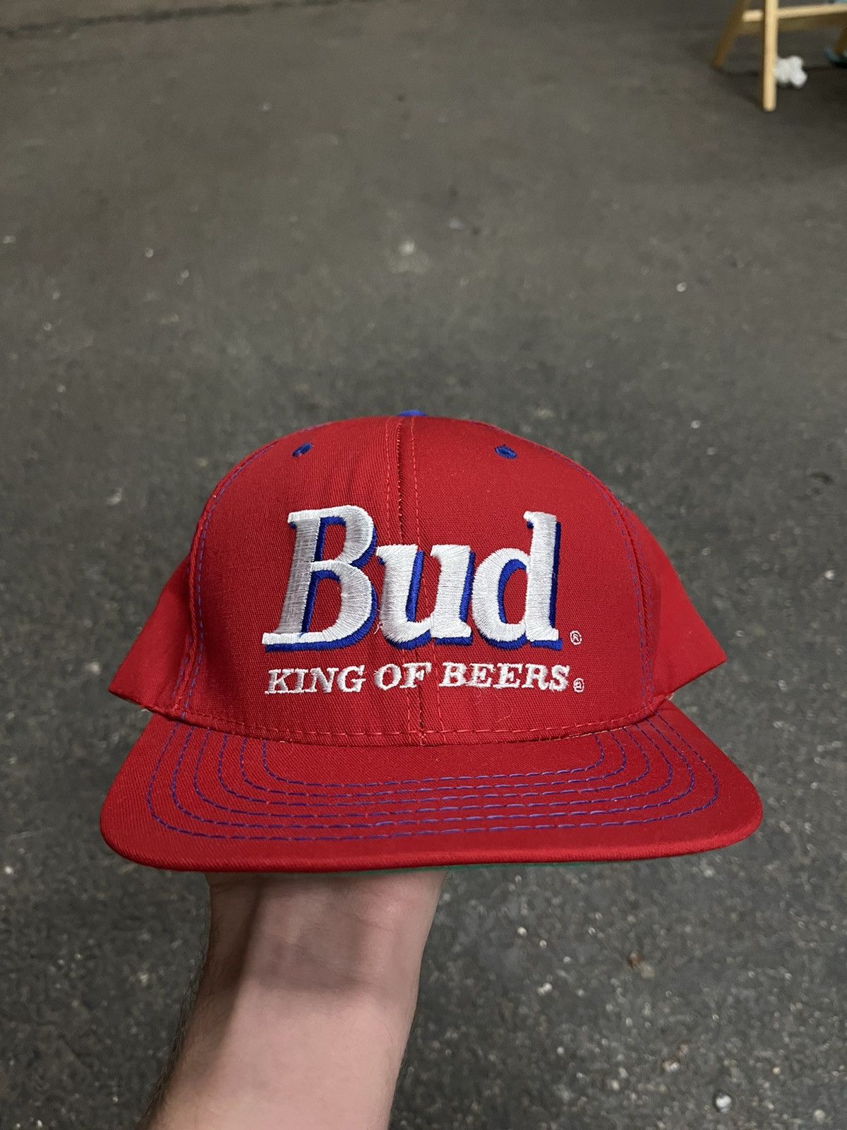 Vintage Vintage Budweiser beer SnapBack hat 90s streetwear hype Size ONE SIZE - 1 Thumbnail