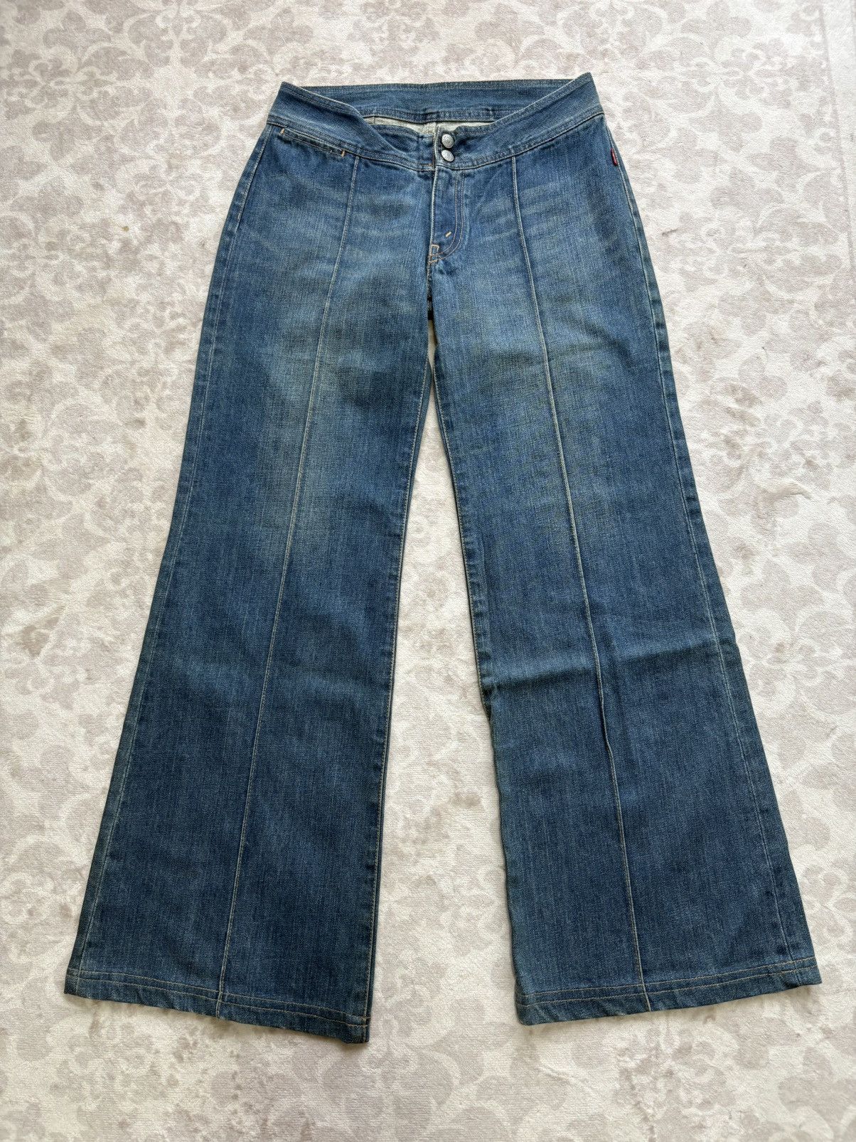 Levi's W29 Vtg Levis Flare Double Button Size US 29 - 1 Thumbnail