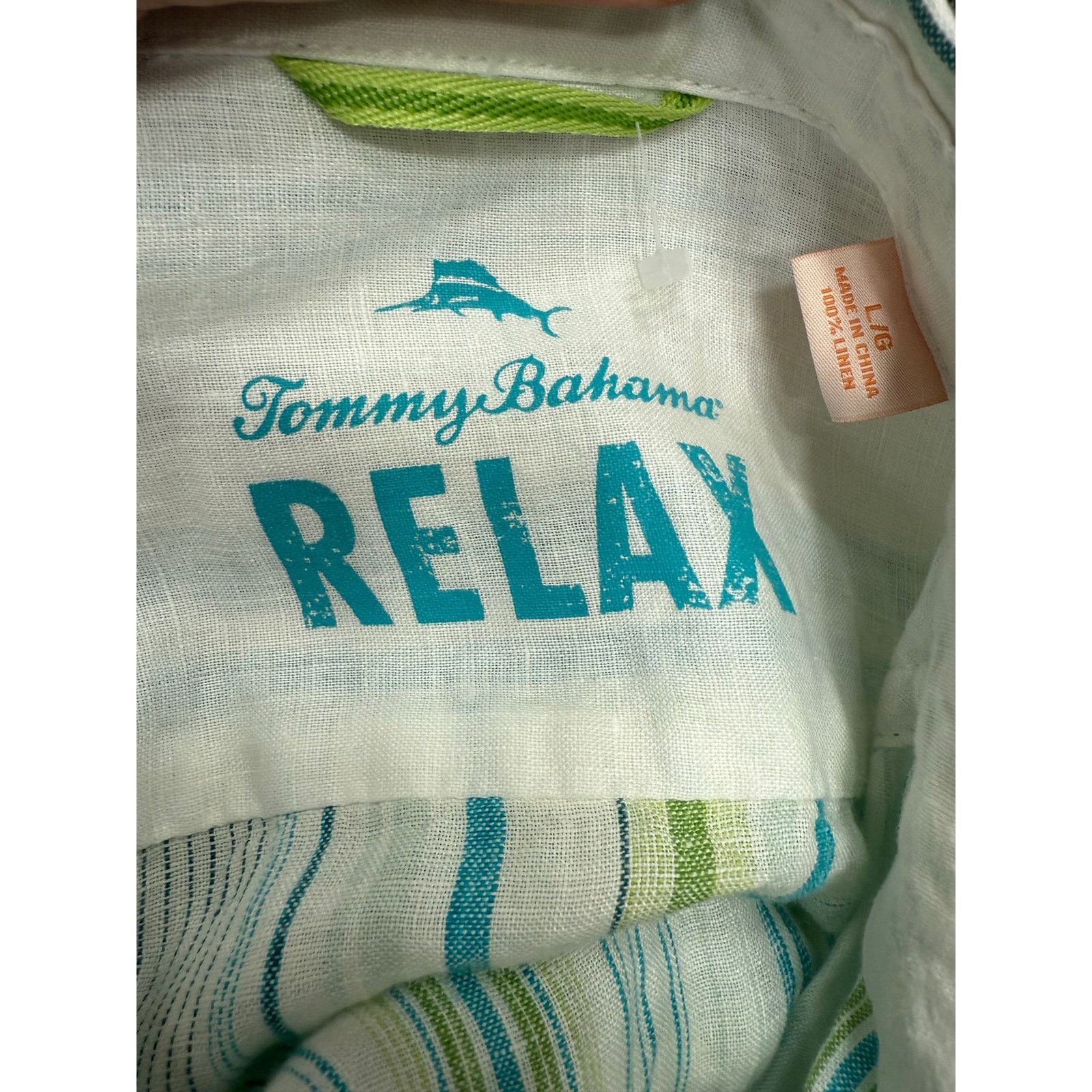 Tommy Bahama Tommy Bahama Men's Shirt sz L 100% Linen Long Sleeve #G673 Size US L / EU 52-54 / 3 - 3 Thumbnail