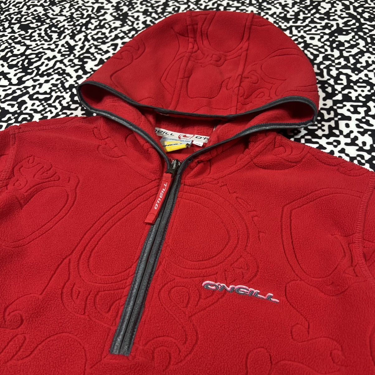 O'Neill Vintage Y2K Oneill Surf Style Fleece Monogram Retro Hoodie Size M / US 6-8 / IT 42-44 - 7 Thumbnail