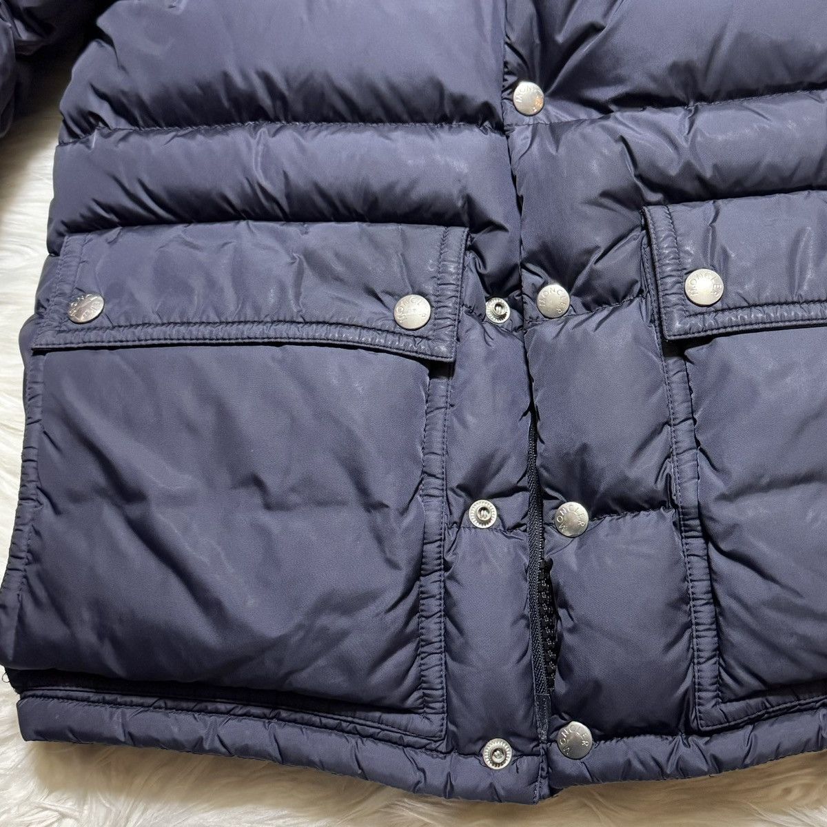 Moncler Authentic Moncler BREL Puffer Down Jacket 0 Dark Navy Size US XS / EU 42 / 0 - 18 Thumbnail
