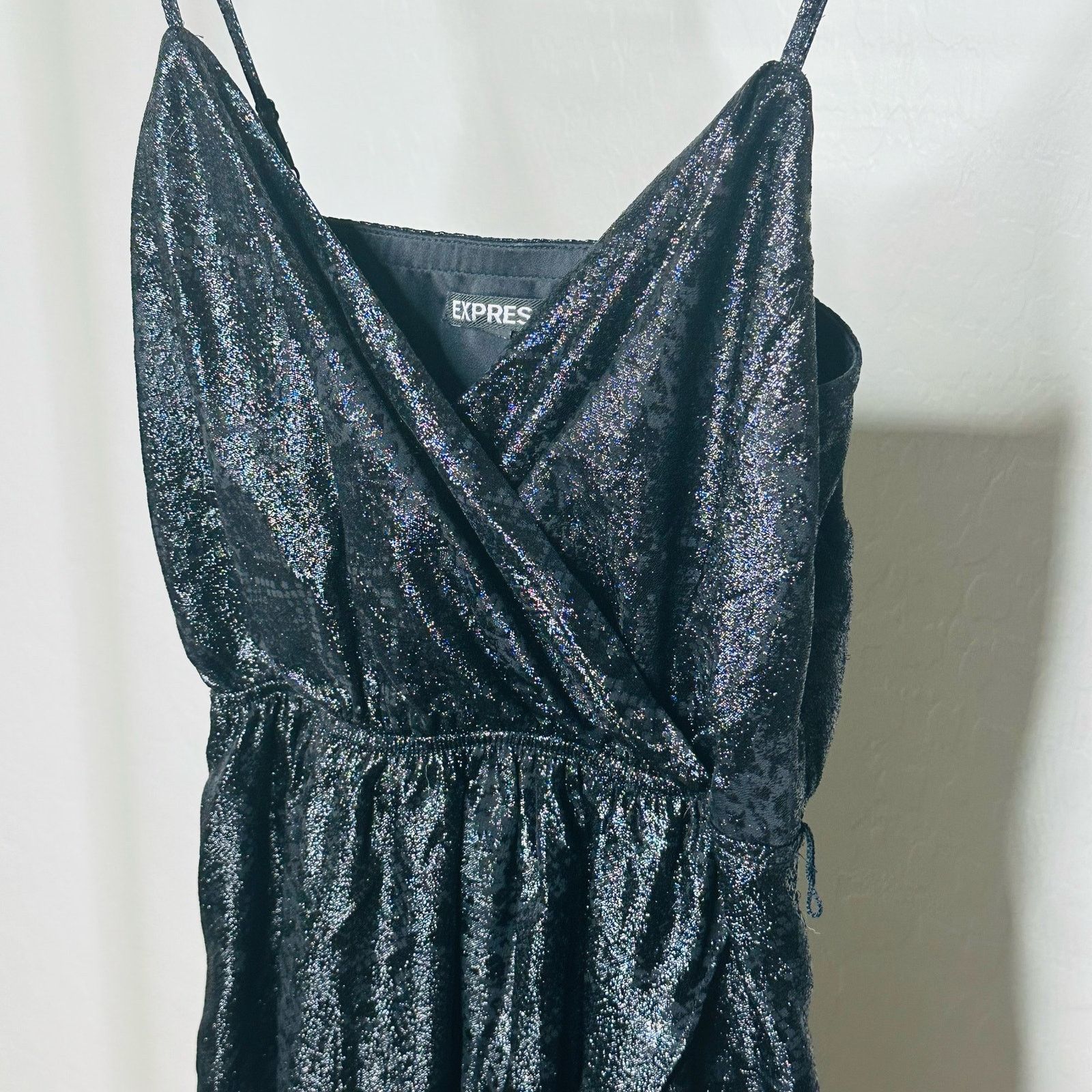 Express Express Black High Low Shimmer Dress Size XS / US 0-2 / IT 36-38 - 6 Thumbnail
