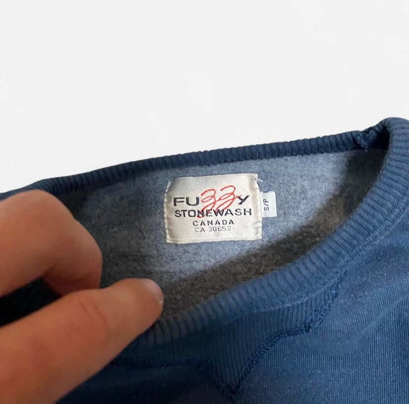 Vintage Vintage fuzzy stone wash native eagle art navy sweatshirt Size US M / EU 48-50 / 2 - 4 Thumbnail