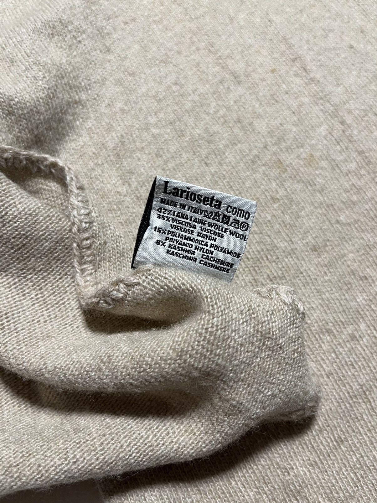 Moschino MOSCHINO LOVE Wool Scarf Biege Old Money Size ONE SIZE - 6 Thumbnail