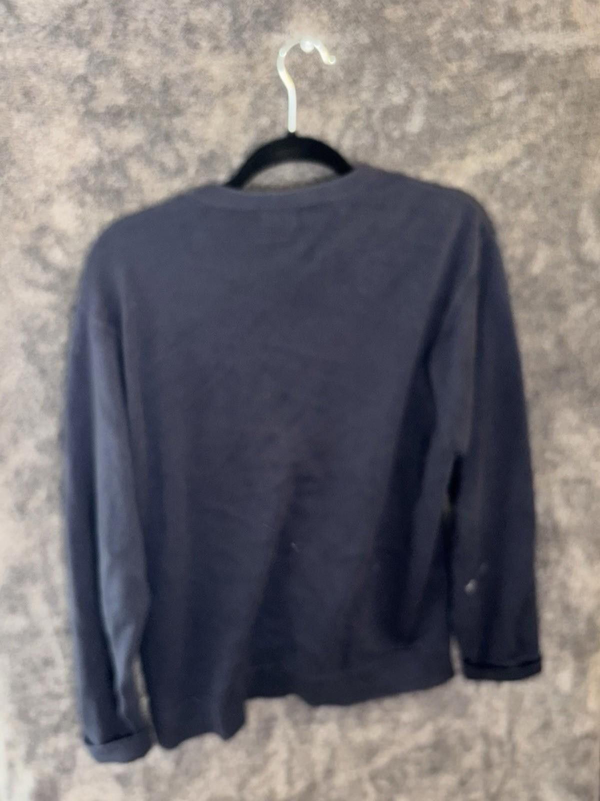 Izod Vintage IZOD Navy Button Cardigan Sweater 100% Cotton Logo M Size US M / EU 48-50 / 2 - 4 Thumbnail