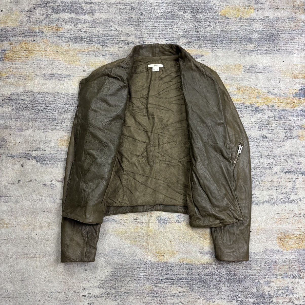 Helmut Lang Helmut lang assymetrical leather jacket Size S / US 4 / IT 40 - 6 Thumbnail