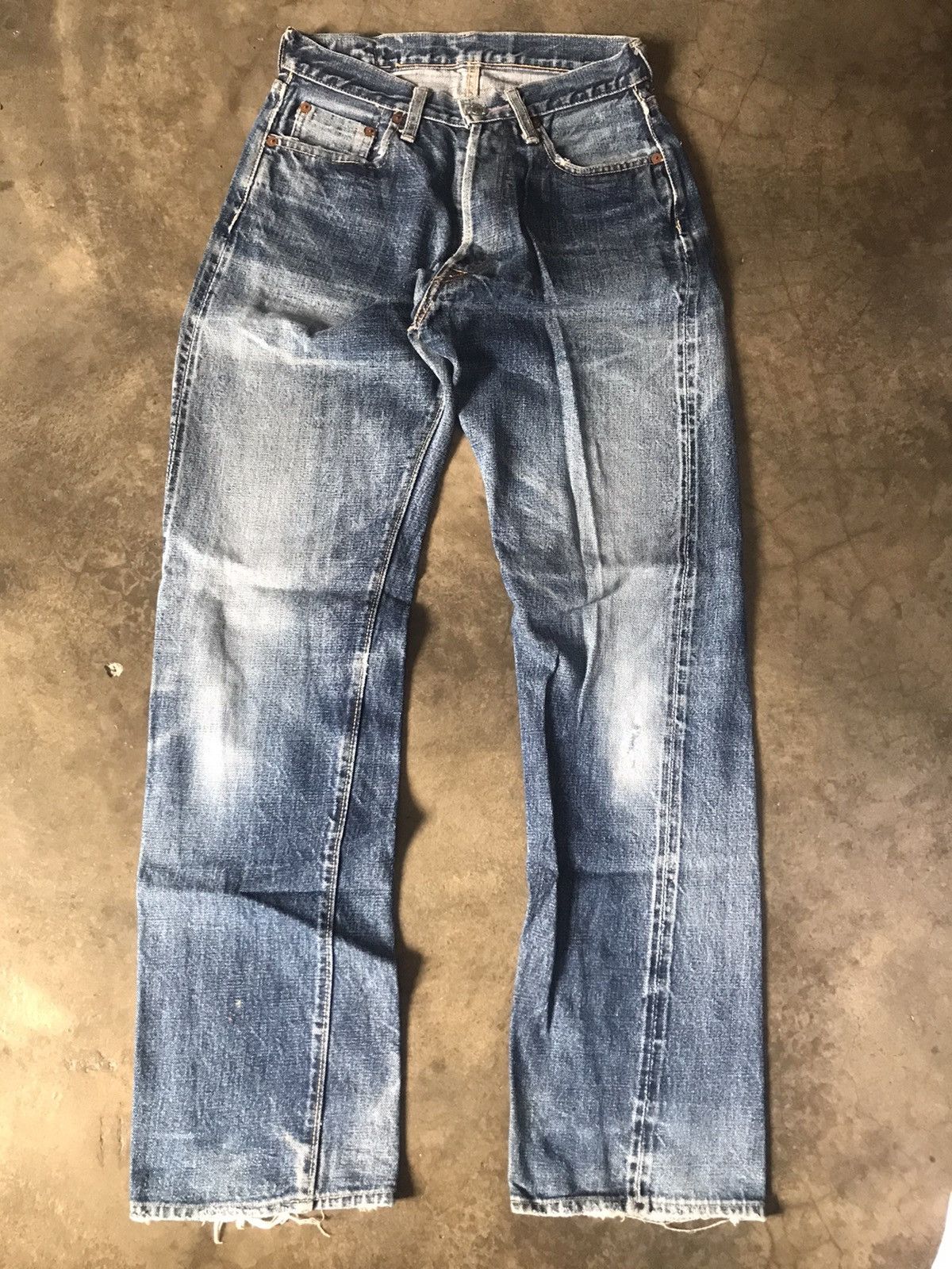 Denime DENIME - Vintage Look Straight Leg Denim Jeans Size US 26 / EU 42 - 1 Thumbnail
