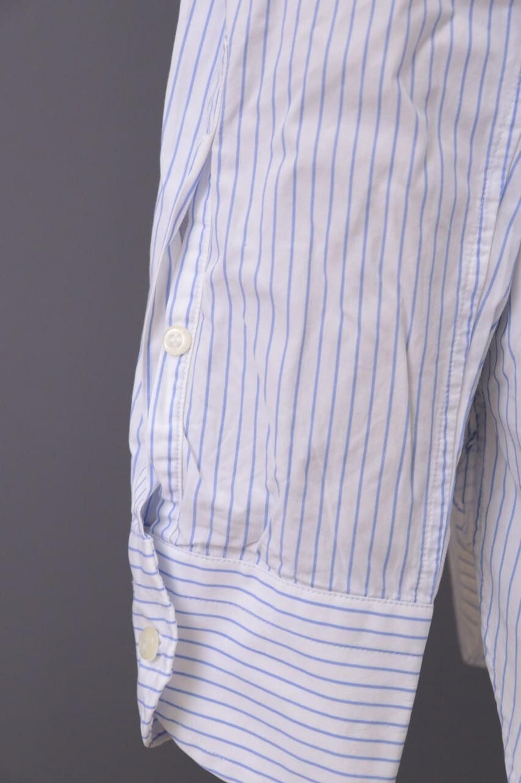 Designer Boggi Milano Regular Fit Pinstre Down Shirt Size 46 / 18 1/2 Size US M / EU 48-50 / 2 - 12 Thumbnail