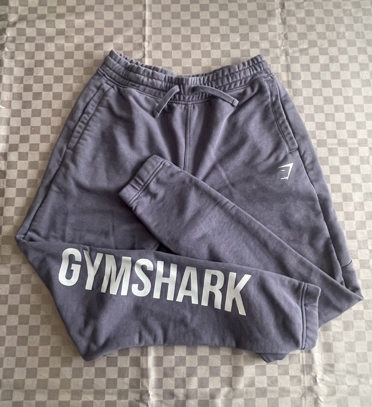 Gymshark gymshark mens Power Wordmark Joggers Oversized Fit (blue M) Size US 34 / EU 50 - 1 Thumbnail