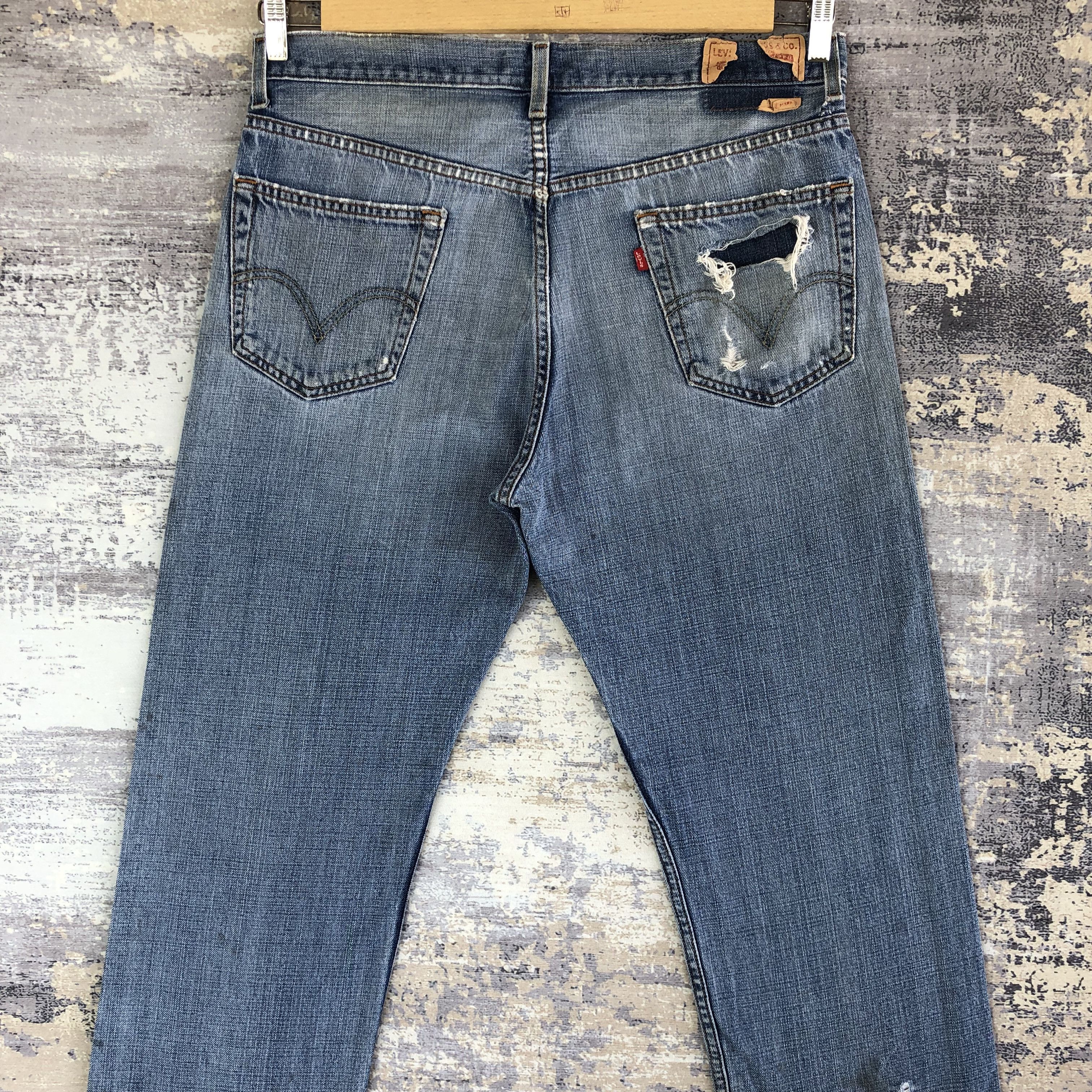 Levi's Vintage Levis 505 Jeans Distressed Levi's 505 Faded Denim Size US 36 / EU 52 - 3 Thumbnail