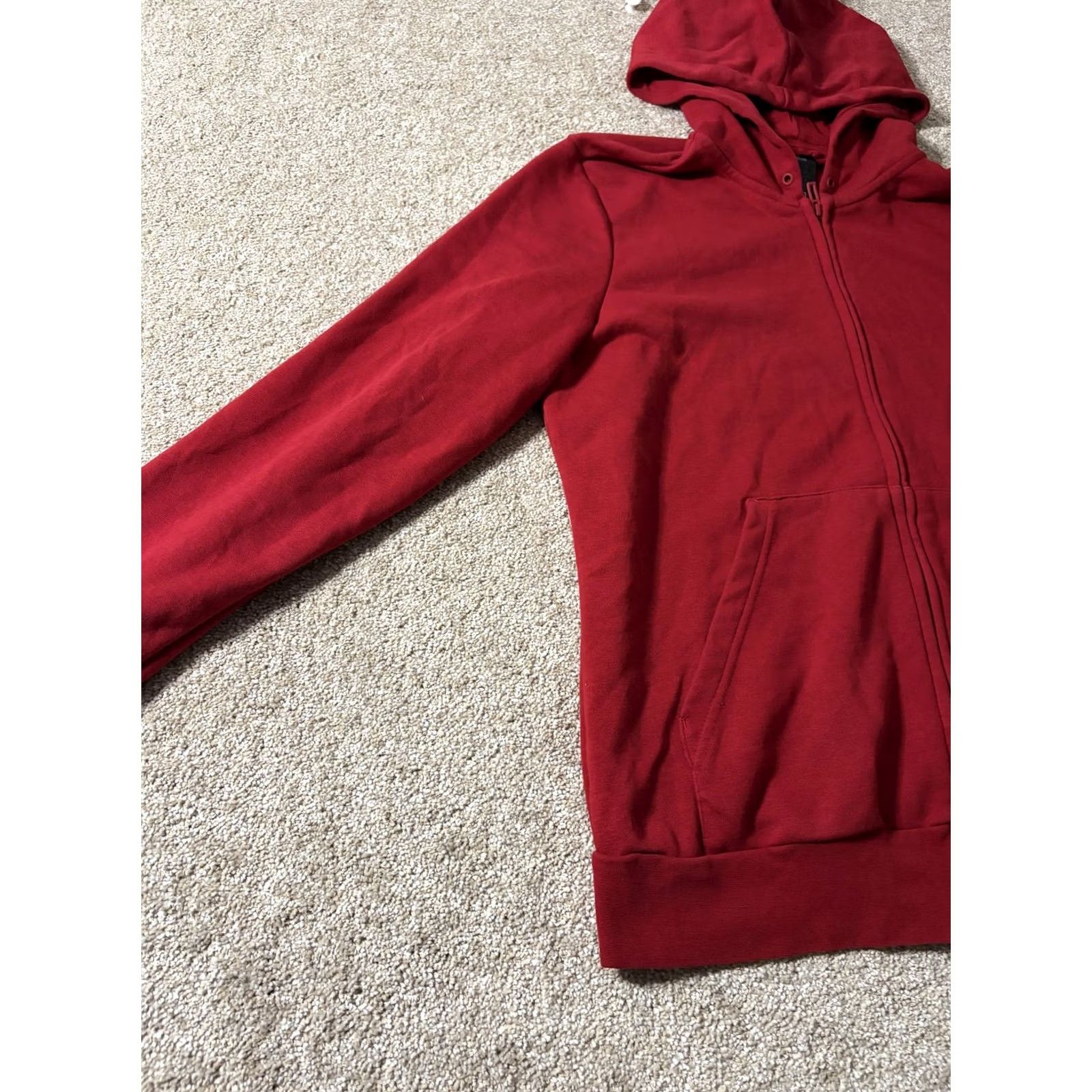 Adidas Adidas Hoodie Mens XL Red Full Zip Sleeve Logo Athletic Hooded Sweatshirt EI0661 Size US XL / EU 56 / 4 - 2 Thumbnail