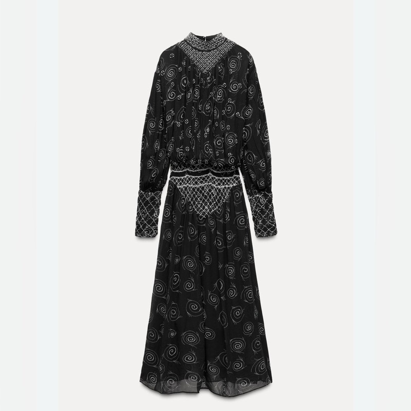Zara Nwt- Zara-EMBROIDERED EYELET DRESS ZW COLLECTION-XS Size XS / US 0-2 / IT 36-38 - 2 Thumbnail