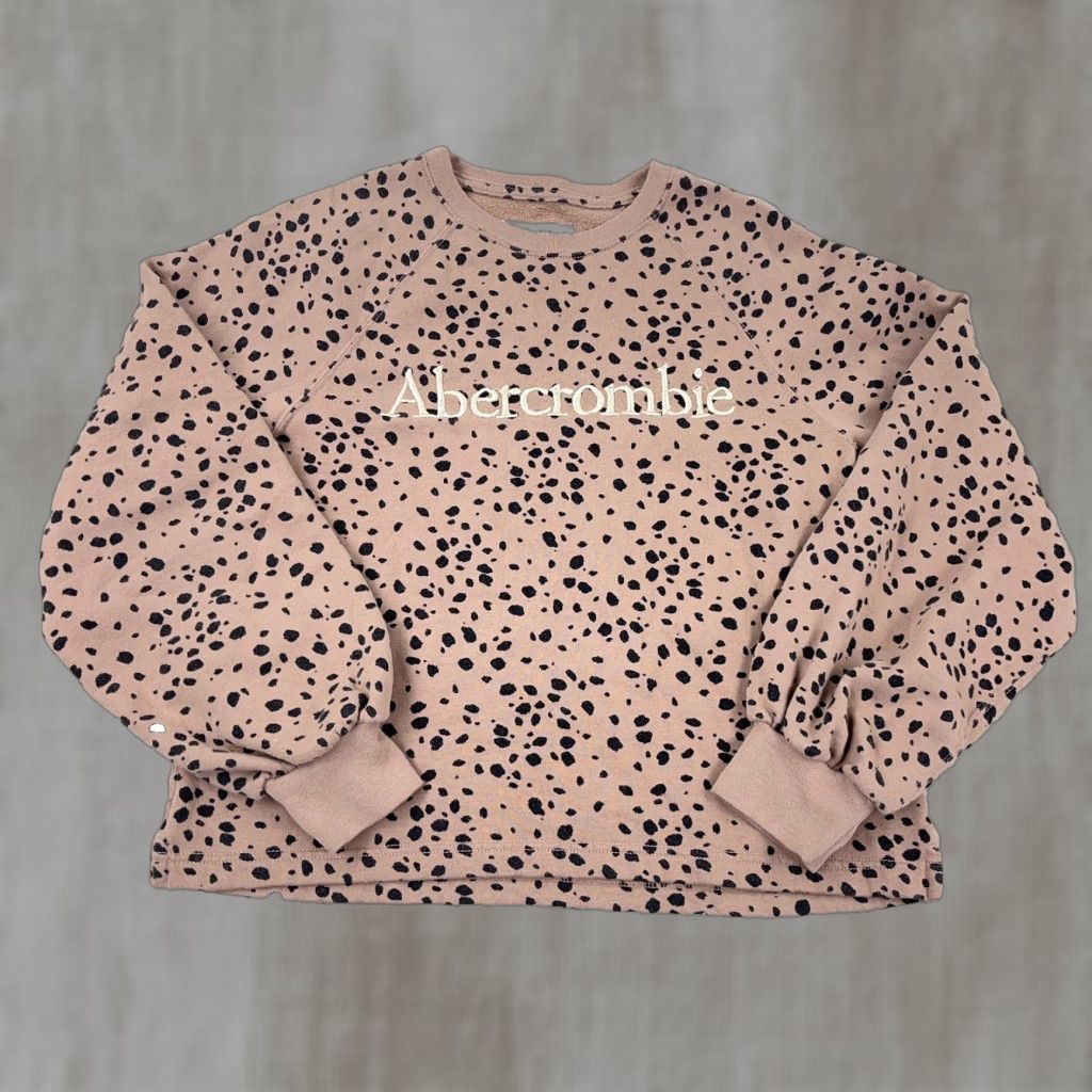Abercrombie & Fitch Abercrombie & Fitch Sweatshirt Women Small Crop Top Cheetah Leopard Print Size S / US 4 / IT 40 - 1 Thumbnail
