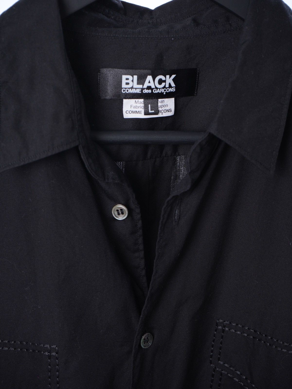 Comme des Garcons Black Comme Des Garcons Black Shirt Longsleeve printed pocket Size US L / EU 52-54 / 3 - 5 Thumbnail