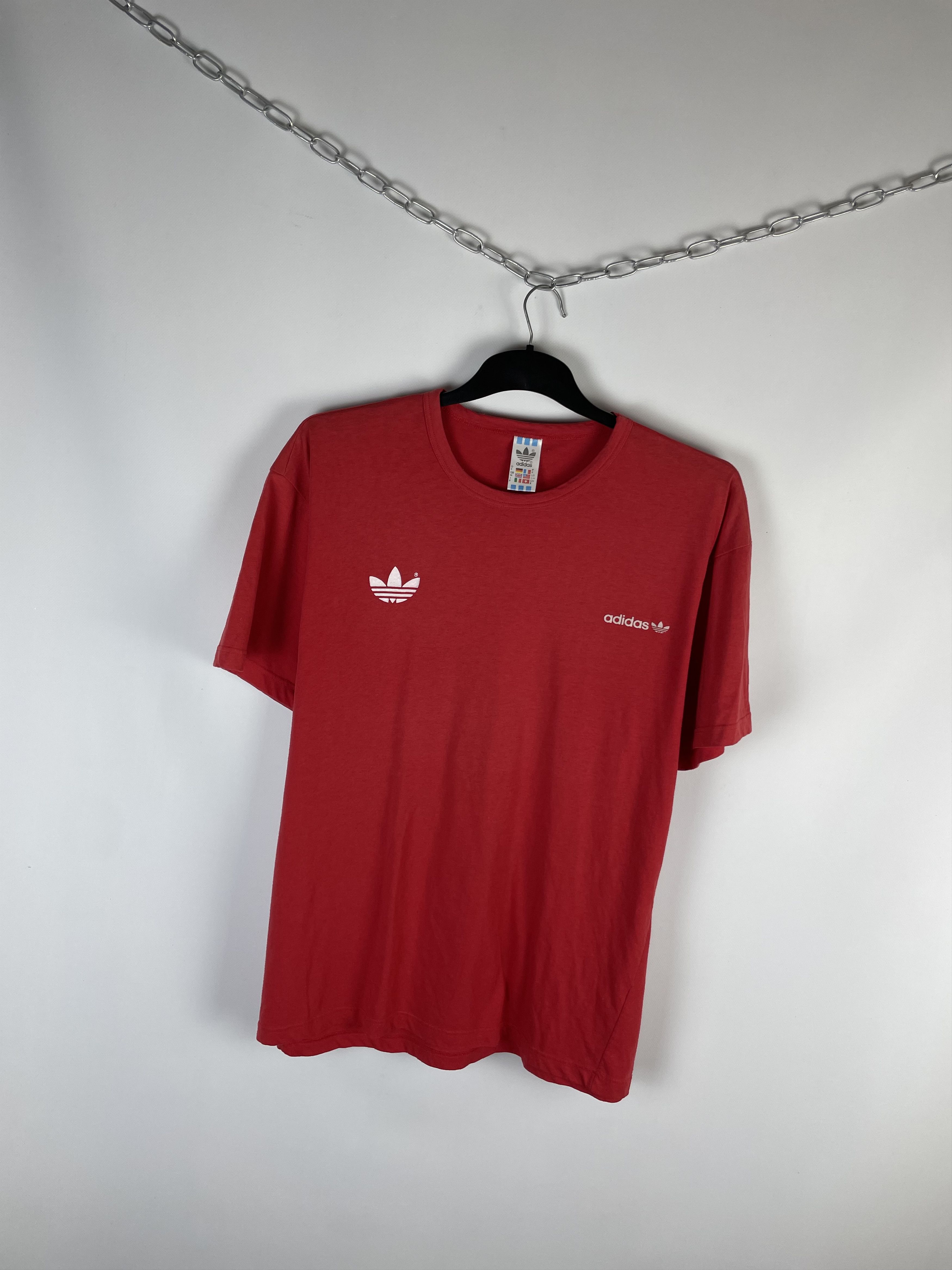 Adidas × Vintage Vintage 90s Adidas Tee Stripes Streetwear Hype Size US XL / EU 56 / 4 - 2 Thumbnail